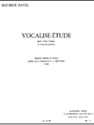 Vocalise-etude En Forme De Habanera (low) (voice & Piano) by Ravel Maurice for MUSIC FOR