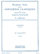 Viotti Premiers Solos Concertos Classiques No 12 (catherine) Vln/pf Bk by Viotti Giovanni Battista for Violin