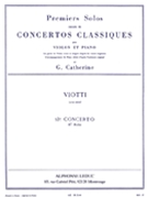 Viotti Premiers Solos Concertos Classiques No 13 (catherine) Vln/pf Bk by Viotti Giovanni Battista for Violin