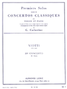 First Solos Extracted From The Classic Concertos (viotti's Concert by Viotti Giovanni Battista for Violin