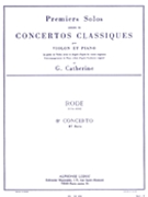 Rode Premiers Solos Concertos Classiques No 8 Violin & Piano Book by Rode Pierre for Violin