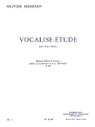 Vocalise Study For High Voice by Messiaen Olivier for Voice and