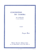 Concertino Da Camera by Ibert Jacques for Alto Saxophone and Piano