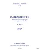 Canzonetta by Pierne Gabriel - Mule Marcel - for Alto Saxophone S