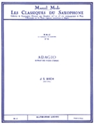 Adagio (classiques No.18) (saxophone-alto & Piano) by Bach Johann Sebastian for