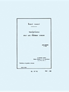 Variations Sur Un Theme Corse by Tomasi Henri for Woodwind Quintet