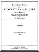Haydn Catherine Premier Solo Extrait Concerto In C Violin & Piano Book by Haydn Joseph for Violin