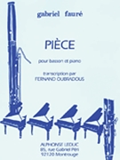 Piece by Faure Gabriel - Oubradous Fernand - for Bassoon and Piano
