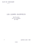 Les Corps Glorieux Volume 1 by Messiaen Olivier for Organ