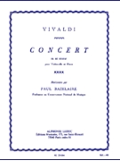 Concerto In E Minor Rv40 by Vivaldi Antonio Lucio - Bazelaire Paul - for Cello Solo