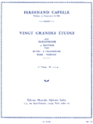20 Grand Etudes Volume 2 by Capelle Ferdinand for Alto Saxophone M (Vol 2)