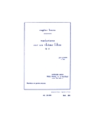 Variations sur un Theme Libre Opus 42 by Bozza Eugene for Woodwind Quintet