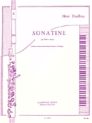 Sonatine by Dutilleux Henri for Flute and Piano