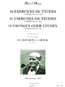 18 Exercices Ou Etudes by Berbiguier Benoit - Moyse Marcel - for Flute Method