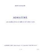 Sonatine (saxophone-alto & Piano) by Guillou Jean for SAXOPHONE