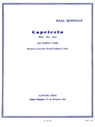 Capriccio Trombone Et Piano by Bonneau Paul for Trombone and Piano