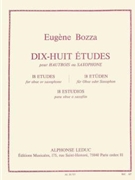 18 Etudes For Oboe Or Saxophone (oboe And Saxophone) by Bozza Eugene for Oboe