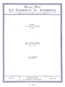Sonata #4 by Bach Johann Sebastian - Mule Marcel - for Alto Saxophone and Piano