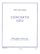 Concerto by Dubois Pierre-Max for Alto Saxophone and Piano