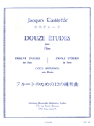 12 Etudes by Casterede Jacques for Flute Method