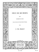 Piece En Mi Bemol by Barat Jacques Edouard for Trombone