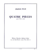 4 Pieces (flute Solo) by Jindrich Feld for Flute