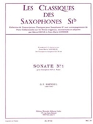 Sonata No.1 Op.1 No.8 by Handel George Frideric for Tenor Sax