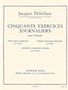 Fifty Daily Exercises (timpani) by Delecluse Jacques for Percussion Parts