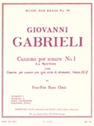 Canzona Per Sonare 1 by Gabrieli Giovanni - King Robert - for Brass Quartet