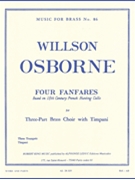 4 Fanfares by Osborne W for Trumpet Trio