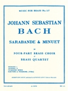 Sarabande Et Menuet (quartet-brass) by Bach Johann Sebastian for