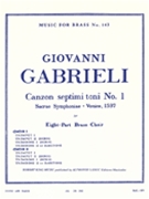 Canzon Septimi Toni #1 by Gabrieli Giovanni - King Robert - for Brass Ensemble