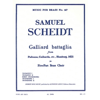 Galliard Battaglia (quintet-brass) by Scheidt Samuel for