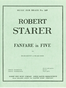 Fanfare In Five (sextet-brass) by Starer Robert for