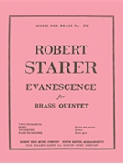 Evanescence (quintet-brass) by Starer Robert for
