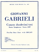 Canzon Duodecimi Toni by Gabrieli Giovanni - King Robert - for Brass Quartet w/