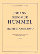 Concerto In E-flat by Hummel Johann Nepomuk - Ghitalla Armando - for Trumpet and Piano (301-1-12481)
