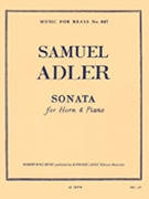 Sonata by Adler Samuel for French Horn and Piano