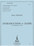Devevey Introduction Et Danse Lm018 Alto Saxophone & Piano Book by Devevey Pierre for Alto Sax