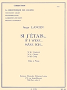 If I Were... (flute And Piano) by Lancen Serge for Flute/Pian
