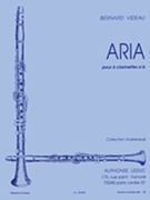 Videau Carboulet Aria Arabesque 4 Clarinets Score/parts by Videau Bernard for Clarinet