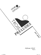 Henri Dutilleux - Trois Preludes Pour Piano by Dutilleux Henri for Piano