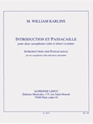 Introduction Et Passacaille (saxophones 2) by Karlins M William for