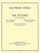 6 Etudes (saxophone Solo) by Defaye Jean-Michel for Saxophone
