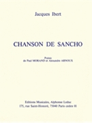 Chansons De Sancho by Ibert Jacques for Voice and