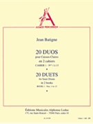 20 Duos Vol.1: No.1 - No.13 (percussions 2) by Batigne Jean for