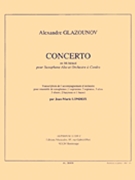 Concerto En Mi Bemol by Glazunov Alexander - Londeix Jean-Marie - for Saxophone Choir