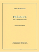 Prelude H79 (double Bass & Piano) by Honegger Arthur for Double Bass