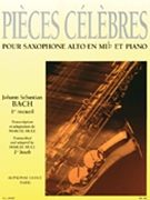 Pieces Celebres Volume 1 by Bach Johann Sebastian - Mule Marcel - for Alto Saxophone S