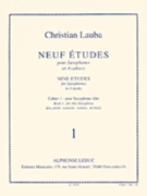 9 Etudes Volume 1 by Lauba Christian for Alto Saxophone M (Vol 1)